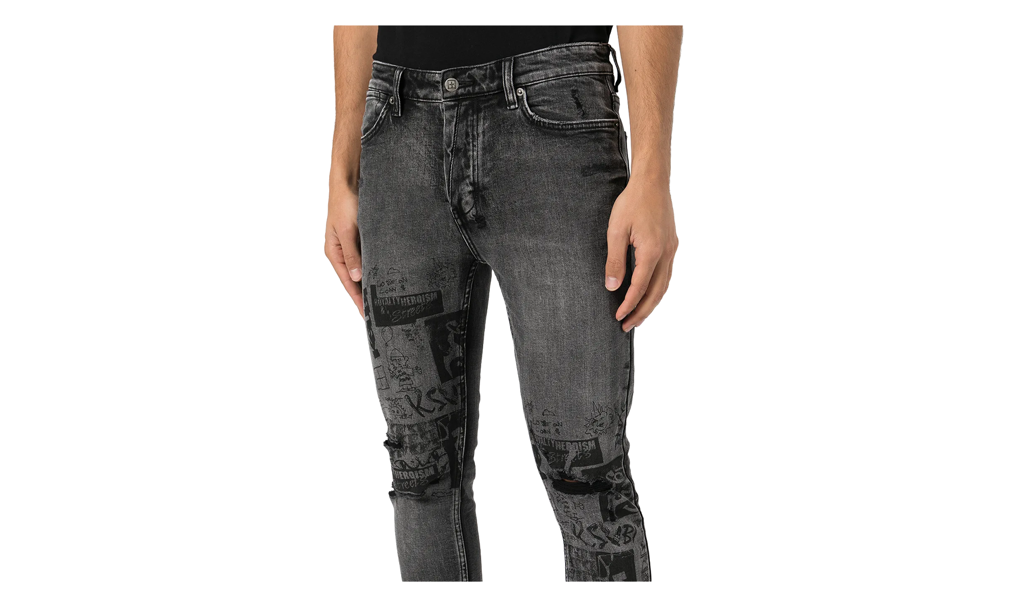 Van Winkle Mash Up Jeans "Black" MPF22DJ039